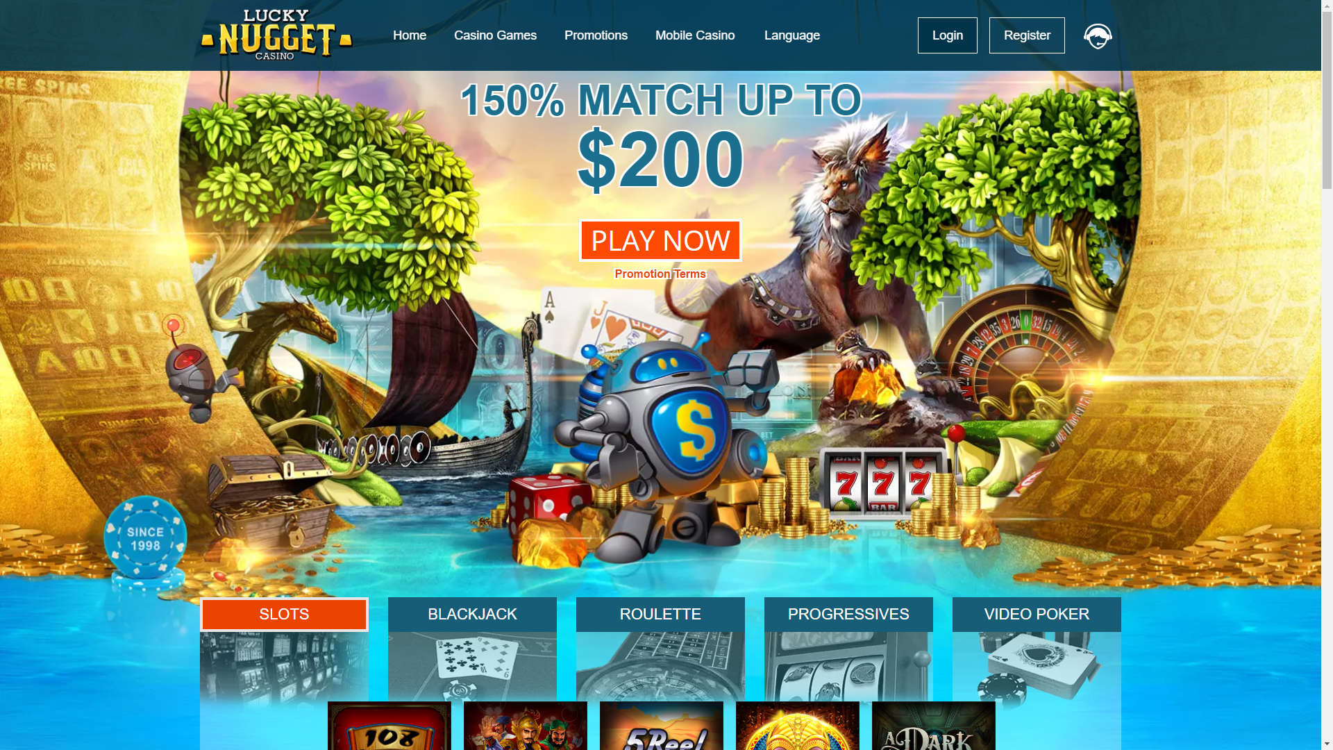 Lucky Nugget Casino screenshot