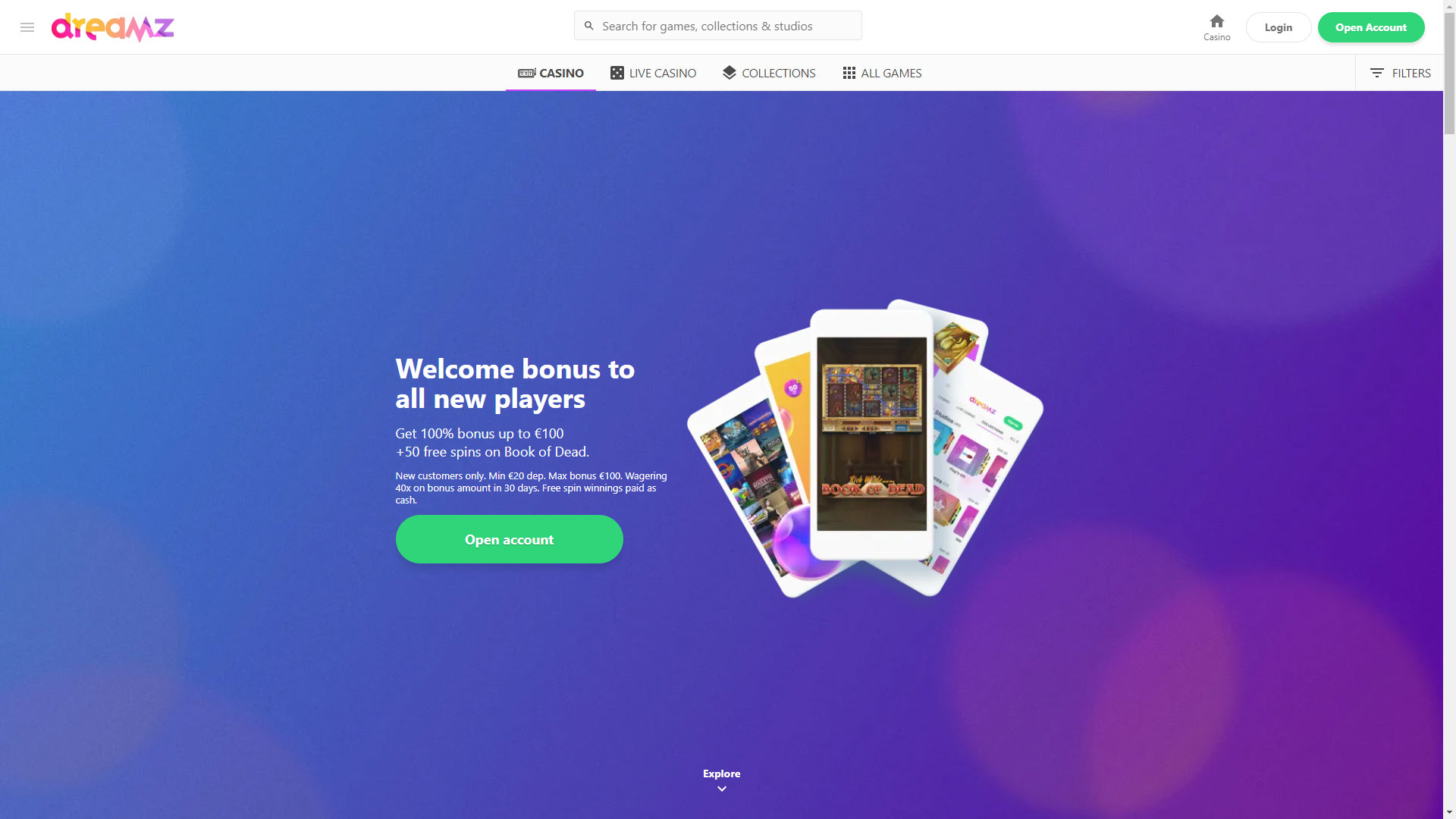 Dreamz Casino screenshot