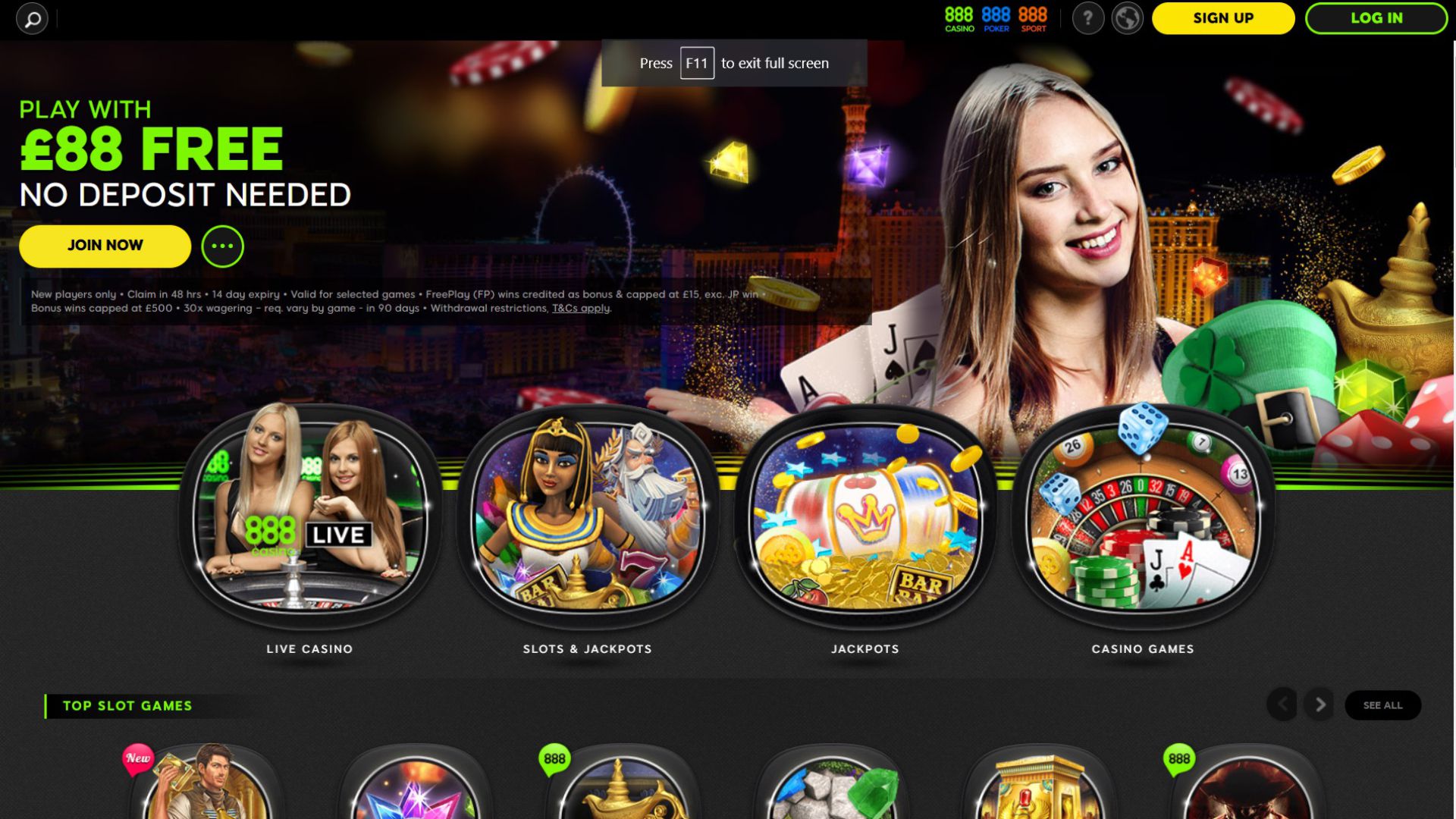 888 Casino Casino screenshot