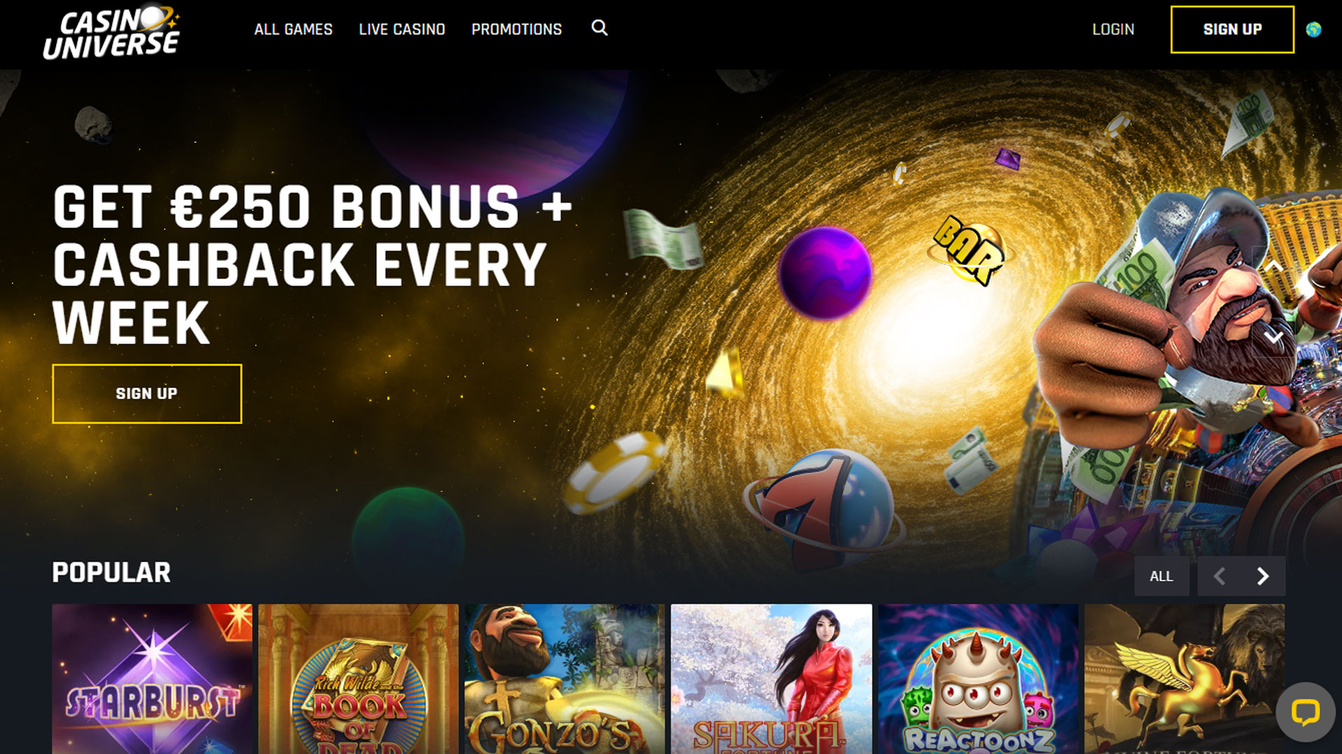 Casino Universe Casino screenshot